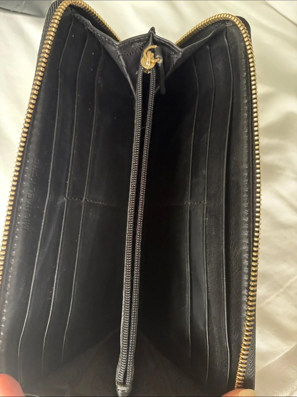 Michael Kors Black Tote with Signature MK Zip Wallet